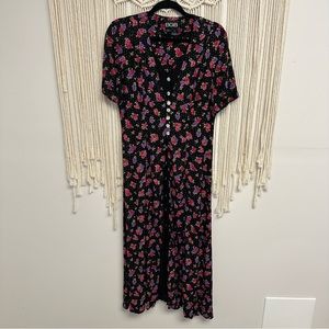 Vintage BGB floral rayon dress